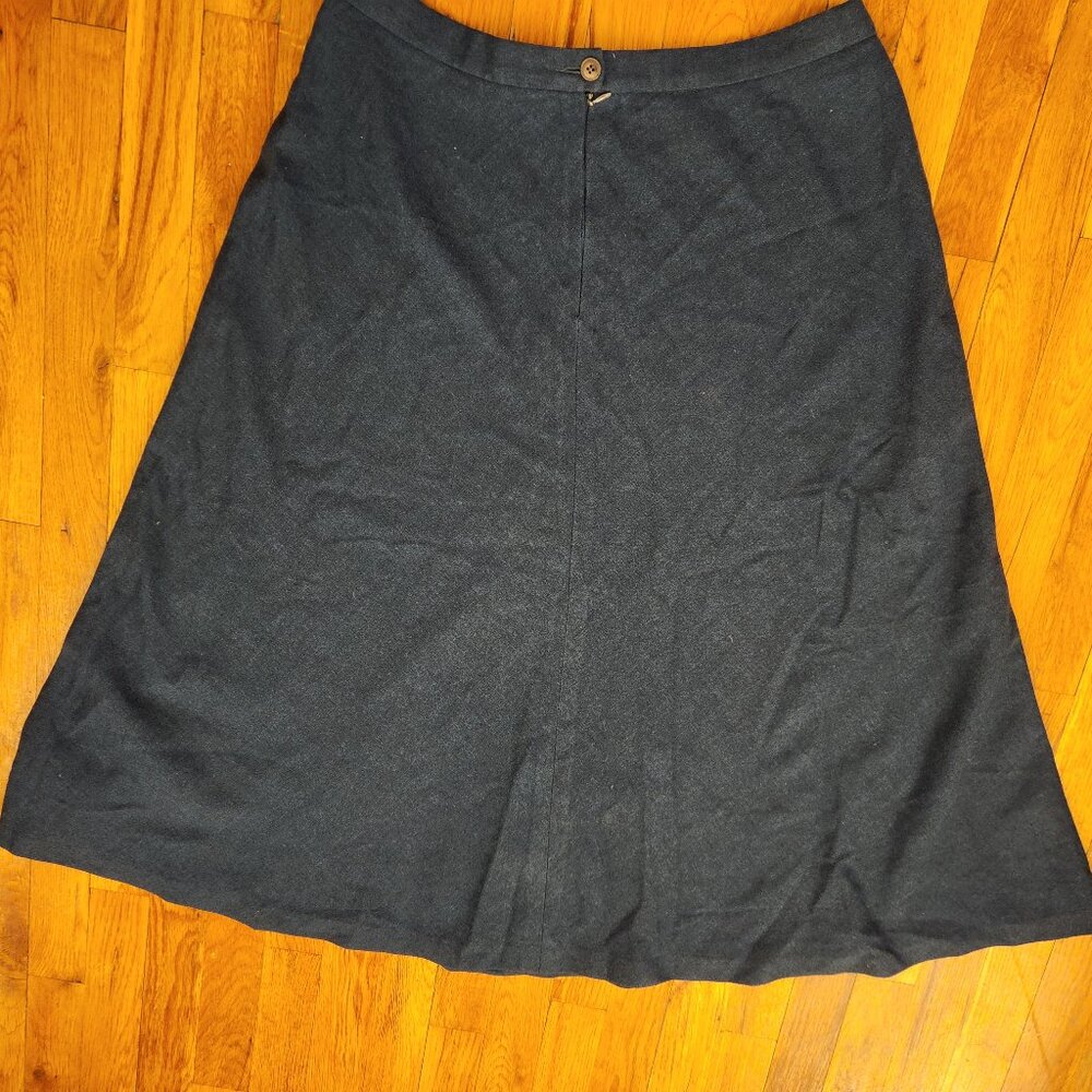 Pendleton Teal Blue Tweed Wool A-line Skirt Women's Size 16 - Picture 9 of 9